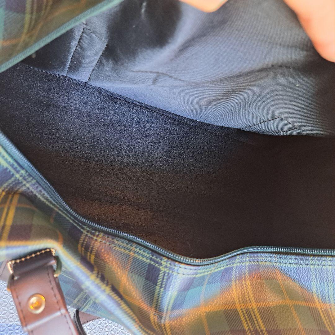 GREENWICH POLO CLUB ボストンバッグ タータンチェック柄　緑