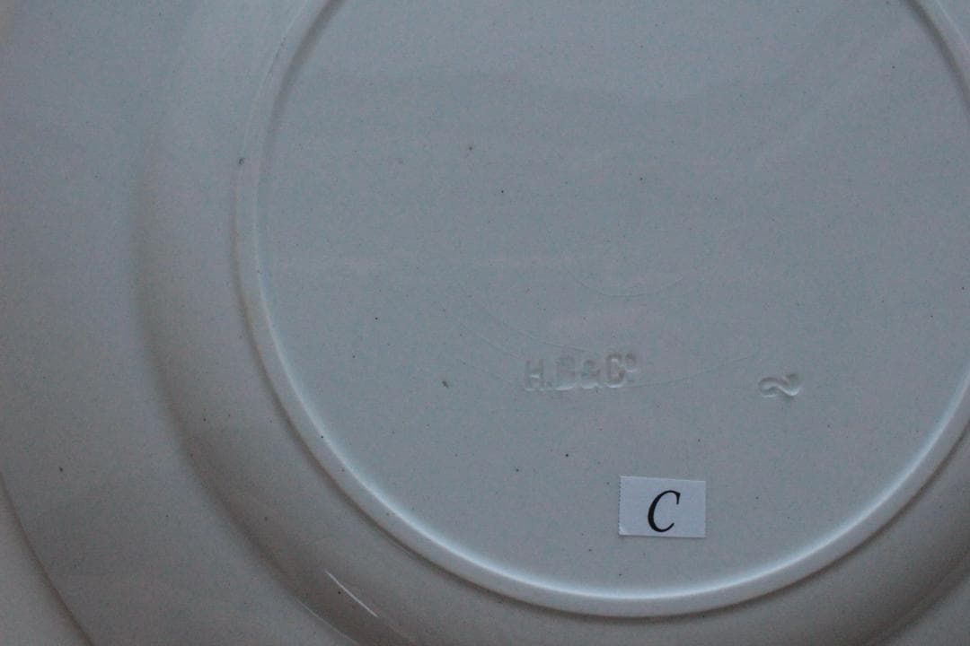 【C】フランスアンティーク・ショワジールロワVILLARDプレート