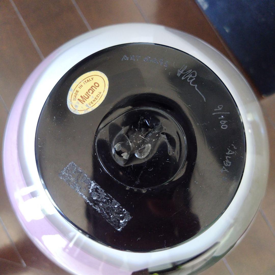 【海外骨董品】美品！アンティークベネチアングラス murano 桜フラワーベース