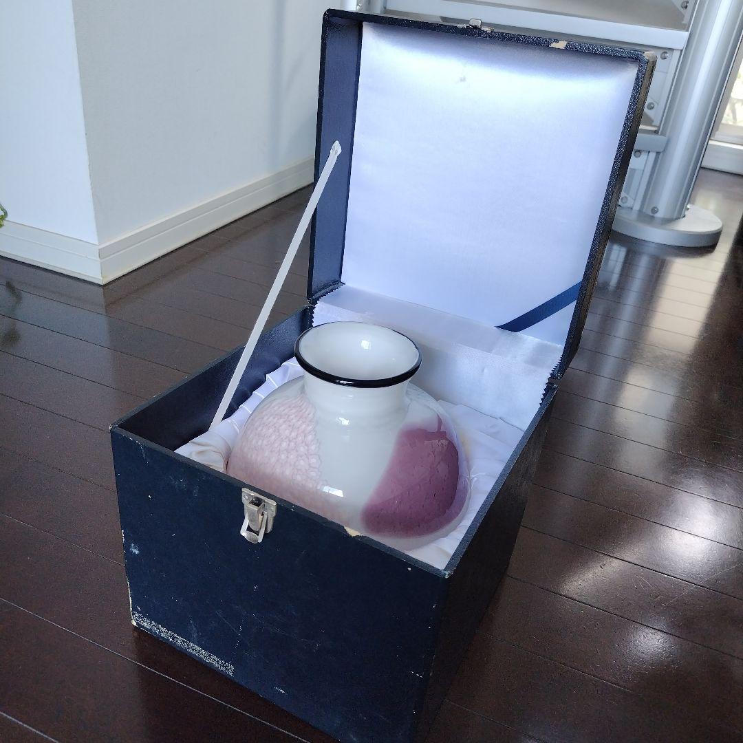 【海外骨董品】美品！アンティークベネチアングラス murano 桜フラワーベース