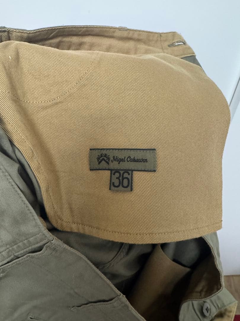 ナイジェル・ケーボン ベーシックチノパンツ グリーン 36