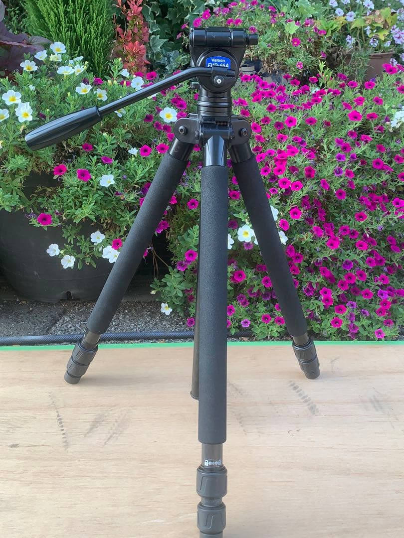 Velbon カーボン三脚 BIRDERS PRO 638・雲台:FHD-66A