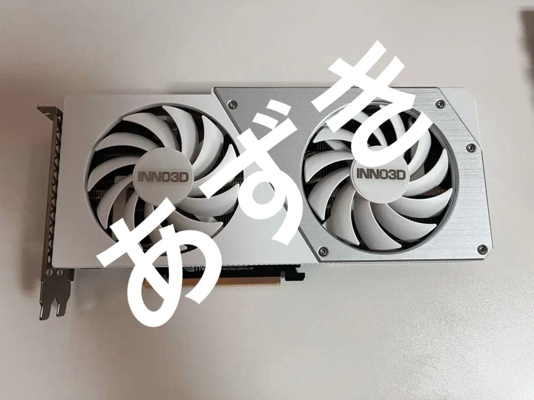 グラフィックボード・グラボ・ビデオカード INNO3D GeForce RTX4070 White