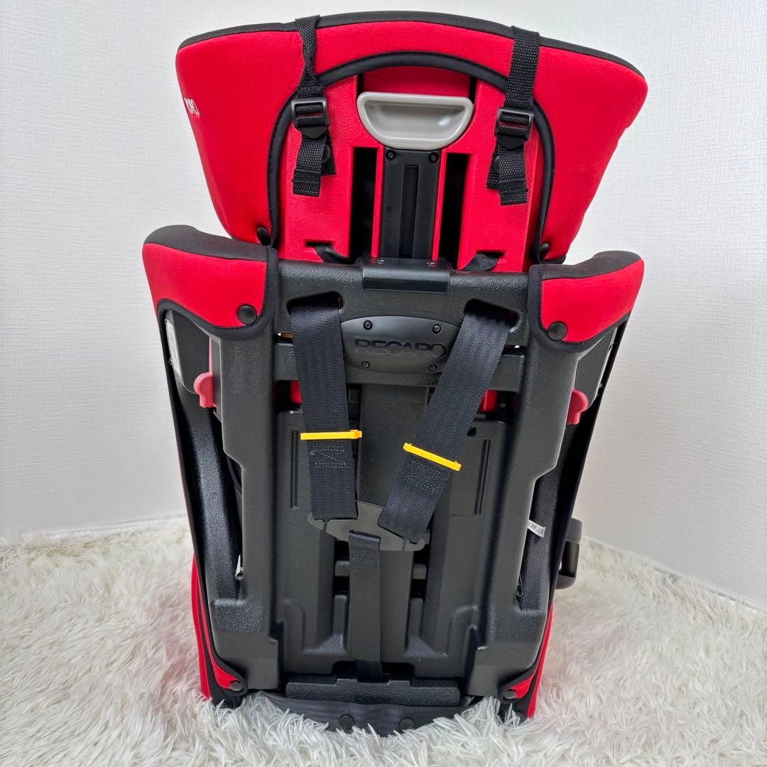 美品　RECARO ジュニアシート　キッズシート　チャイルドシート　赤