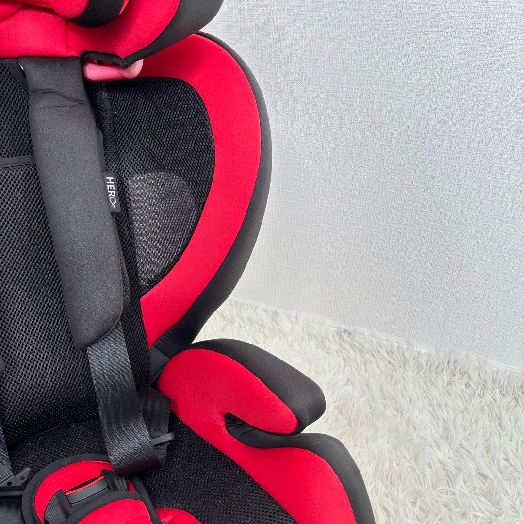 美品　RECARO ジュニアシート　キッズシート　チャイルドシート　赤