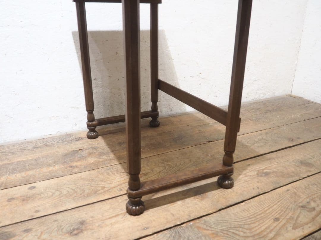 1279 英国ビンテージ　サイドテーブル　展示台　陳列台　インテリア　イギリス