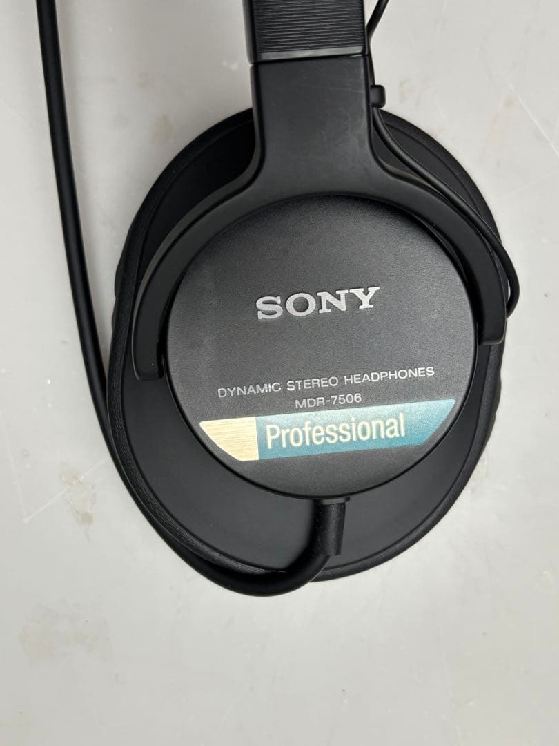 美品 SONY MDR-7506 ヘッドホン スタジオモニター 青帯