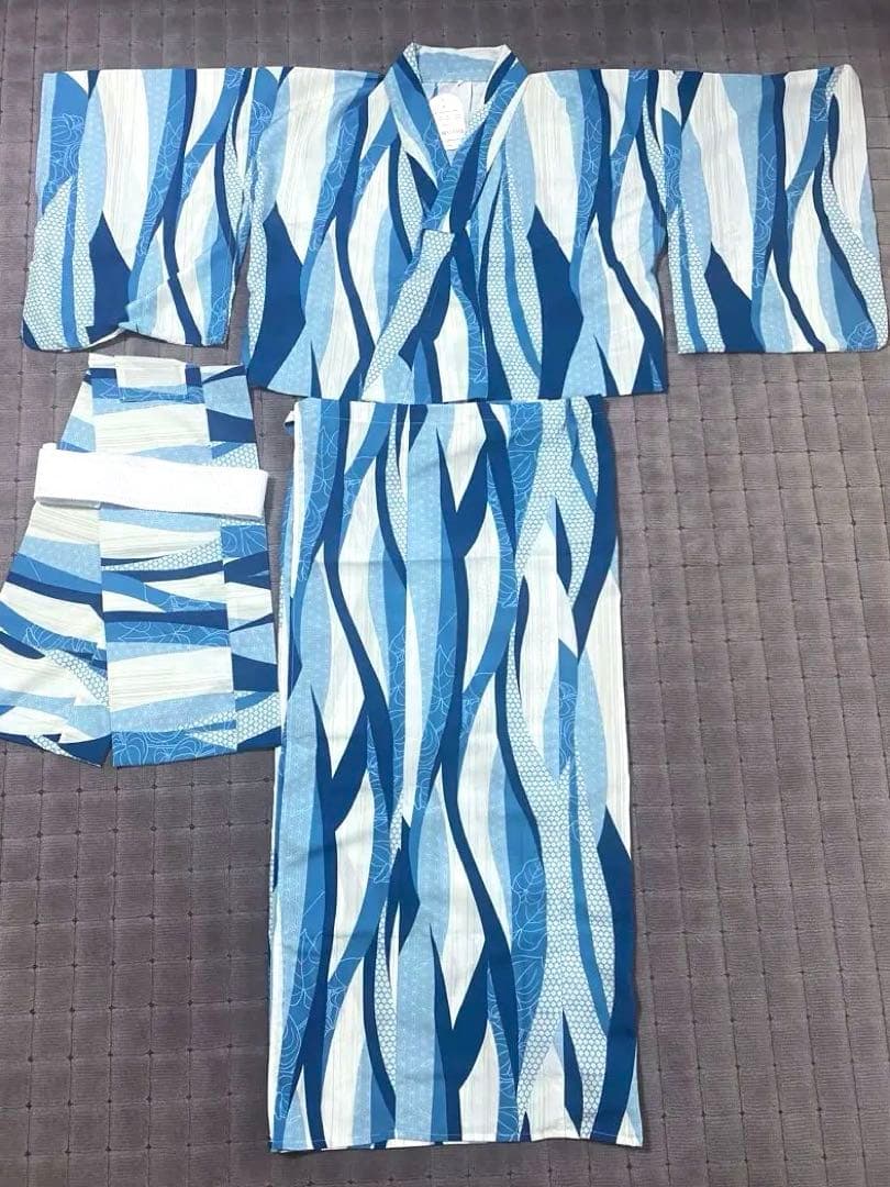 【タグ付き新品未使用品】＝きもの館 創美苑 ＝新二部式浴衣・帯セット早い者勝ち！