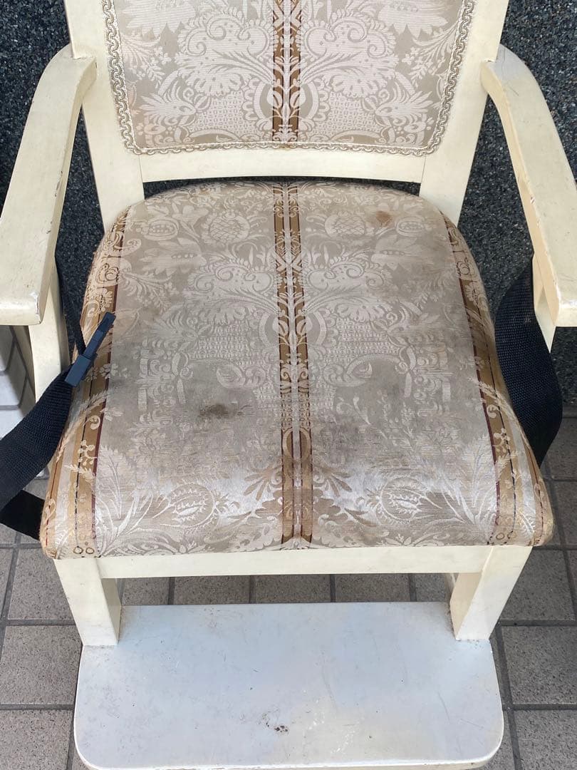 ロココ♦️アンティーク ヨーロピアン♦️超希少 キッズチェア♦️ベルト付♦️送料込