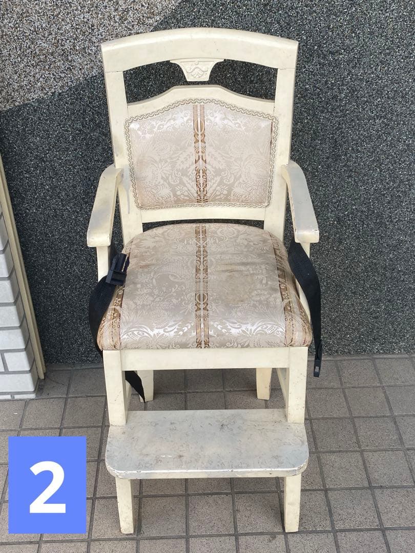 ロココ♦️アンティーク ヨーロピアン♦️超希少 キッズチェア♦️ベルト付♦️送料込