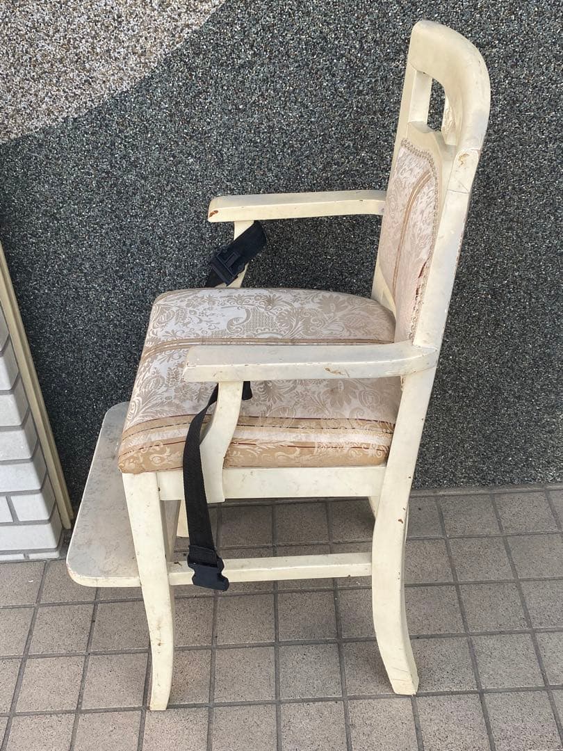 ロココ♦️アンティーク ヨーロピアン♦️超希少 キッズチェア♦️ベルト付♦️送料込