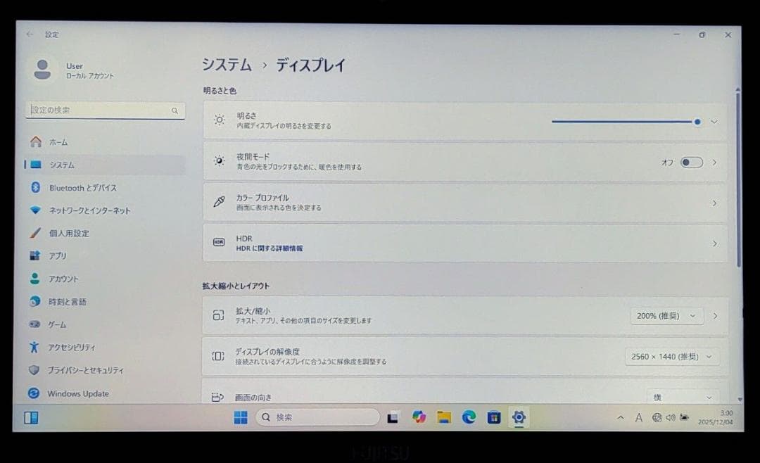 FUJITSU LIFEBOOK Corei5 メモリ10GB SSD512GB