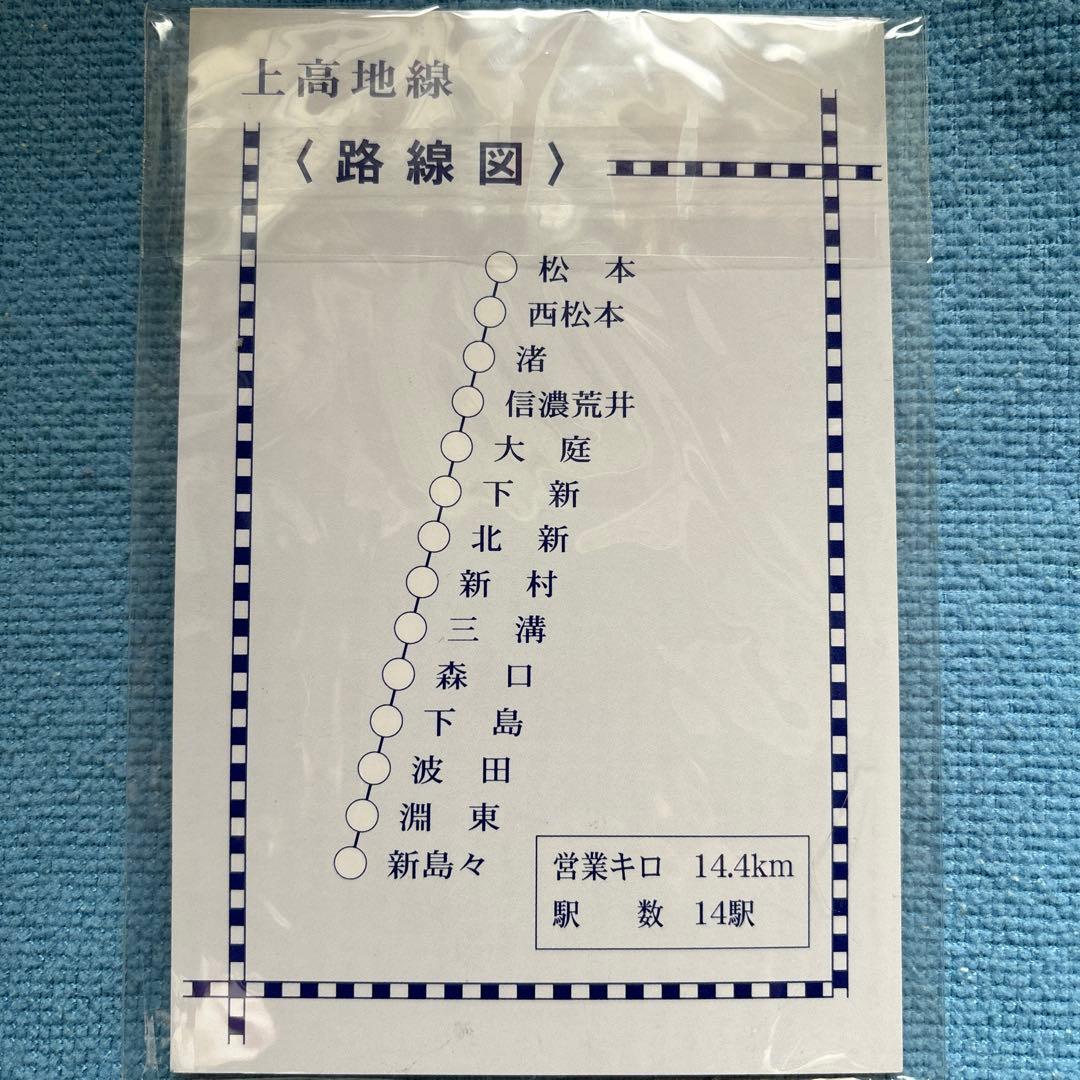 松本電鉄 上高地線 3000形導入記念乗車券　平成11年10月25日　ホログラム