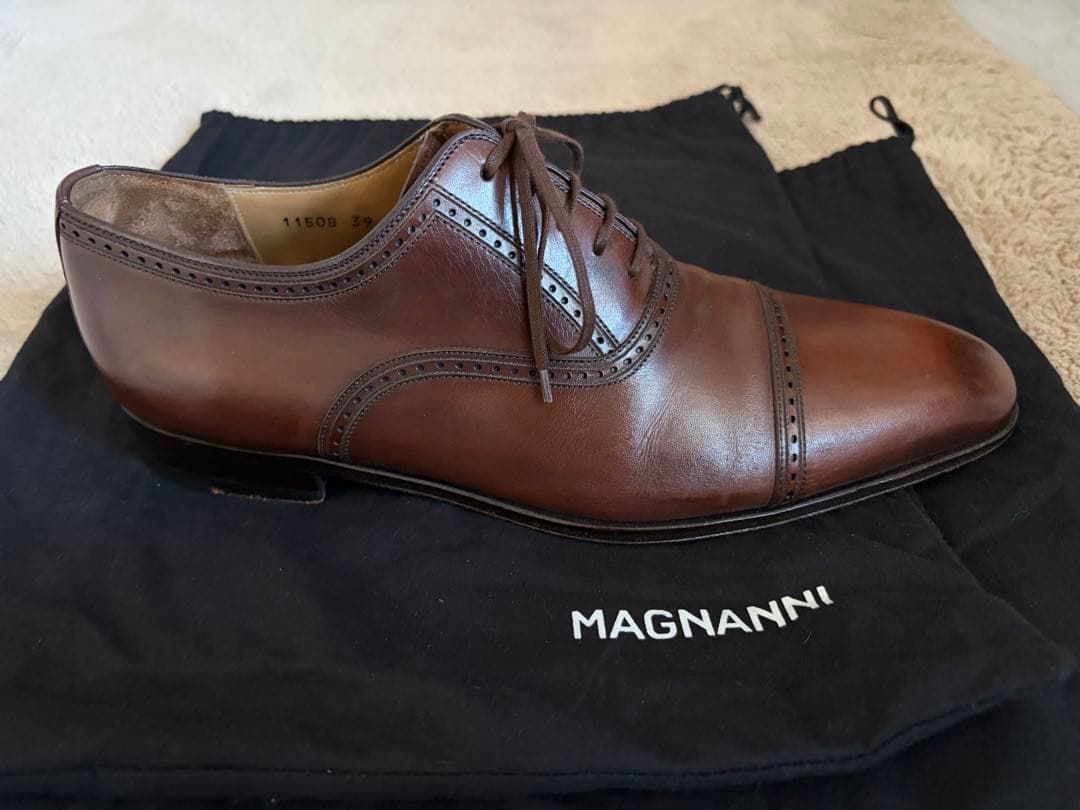 MAGNANNI/マグナーニ/ストレートチップ/size39/ブラウン