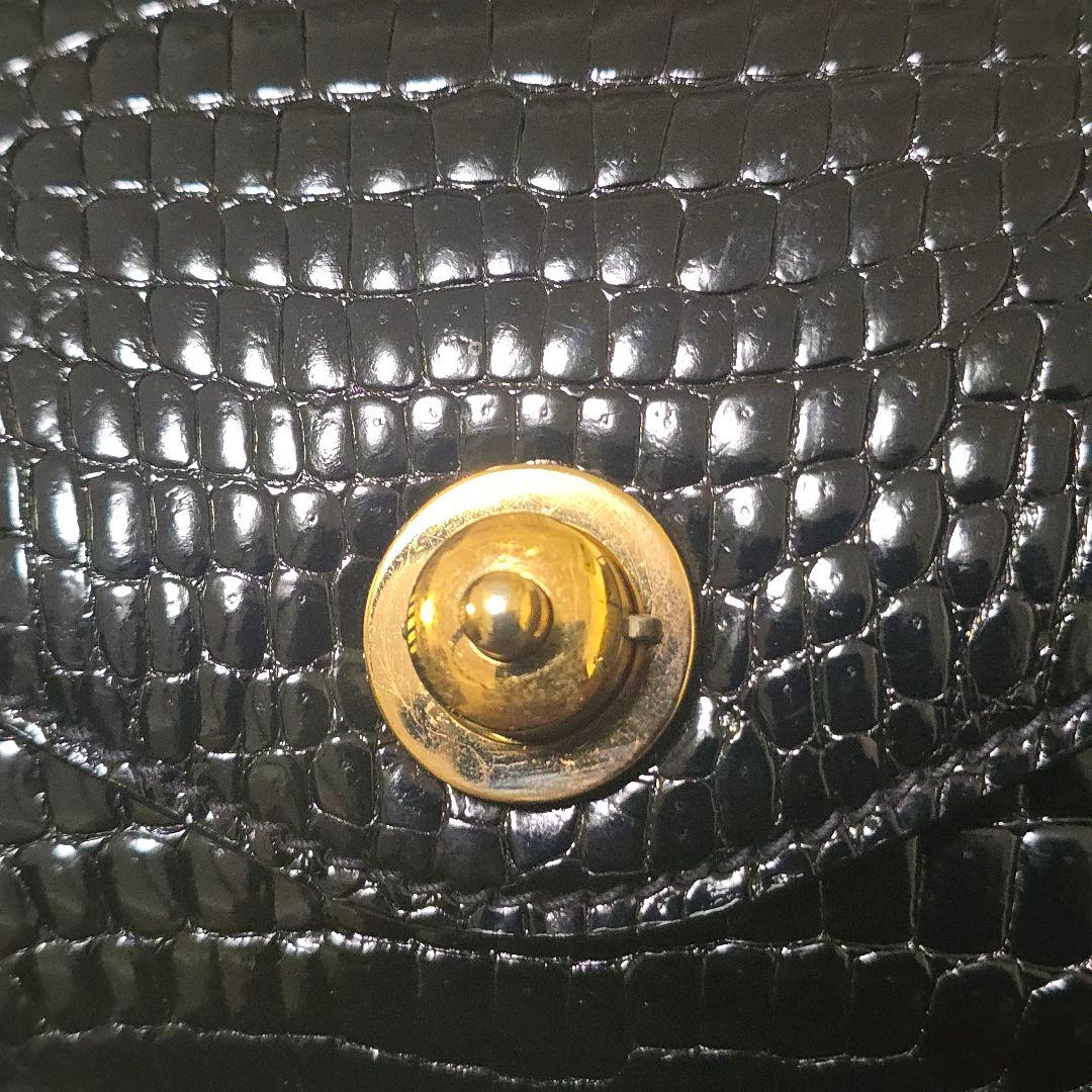 美品SPREAFICOクラッチバッグシャイニングクロコダイル