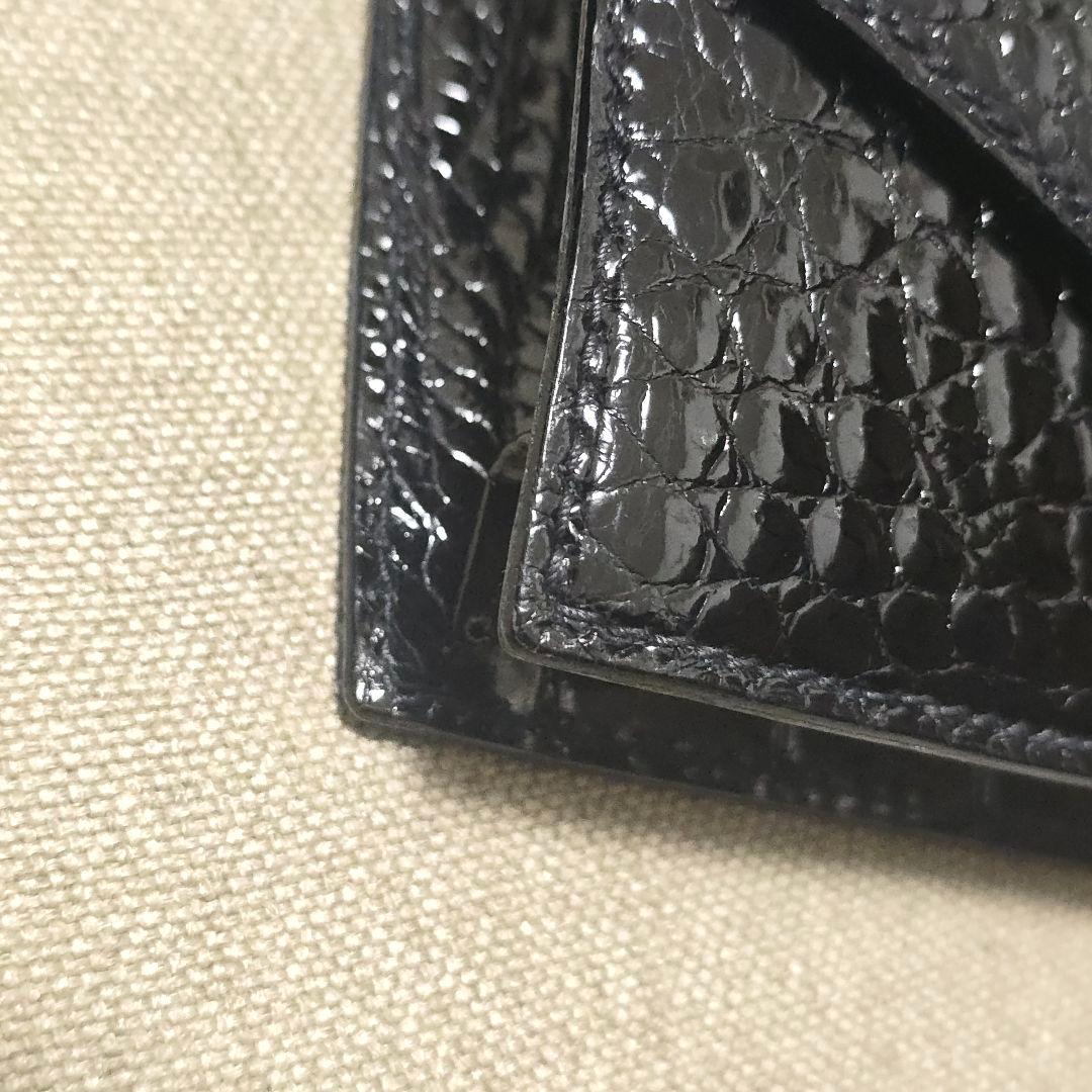 美品SPREAFICOクラッチバッグシャイニングクロコダイル