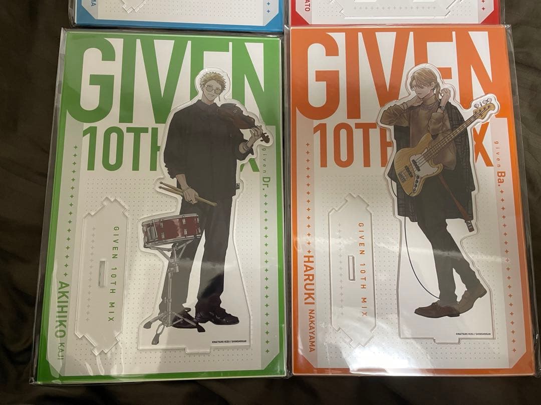 ギヴン展 10th mix つながるBIGアクリルスタンド 4点　立夏　真冬