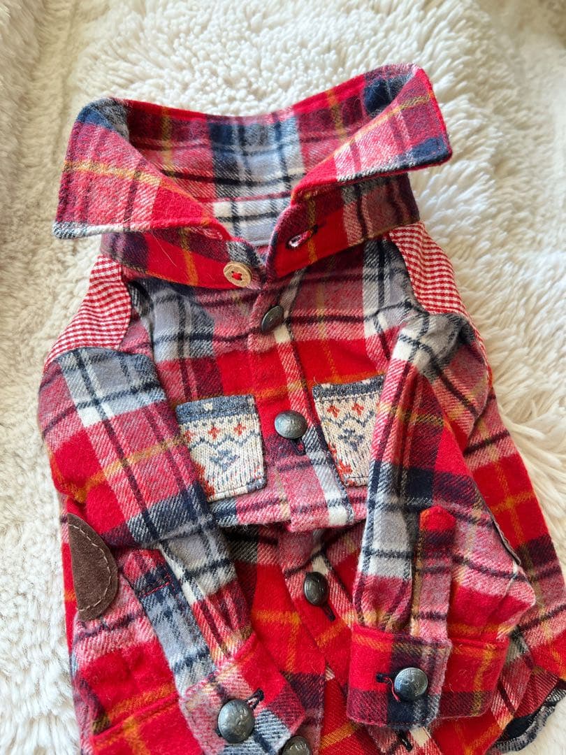 希少❣️試着のみ❣️受注会オーダー品 めちゃ可愛い❣️ネルシャツ2ハーフ