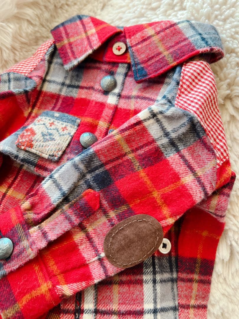 希少❣️試着のみ❣️受注会オーダー品 めちゃ可愛い❣️ネルシャツ2ハーフ