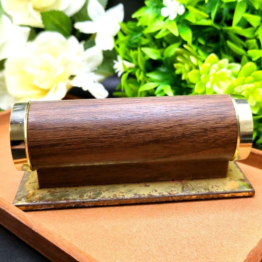 回転式 パークシャーマン デスクカレンダー 木目調 ヴィンテージ レトロ