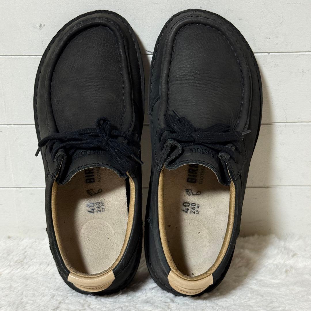 美品✨ビルケンシュトック　パサデナ　コンフォート　オイルドレザー　シボ革　黒