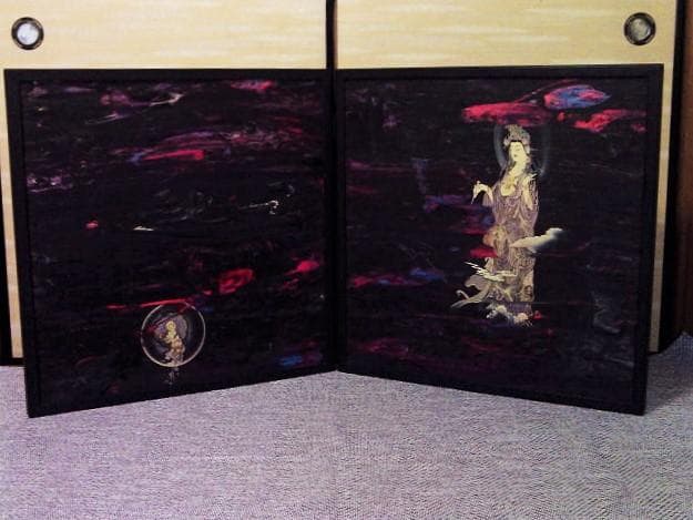 て*り様 大作／真作保証★龍敬子作【悲母観音】衝立額／傑作模写作品／肉筆画