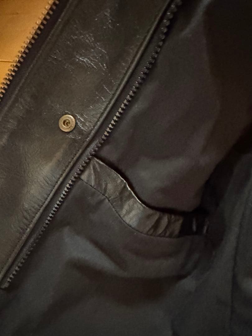 VANSON バンソン B 黒 42シングルライダース 革ジャン