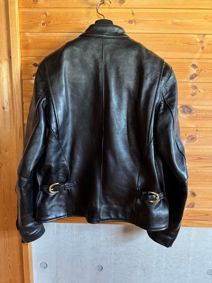 VANSON バンソン B 黒 42シングルライダース 革ジャン