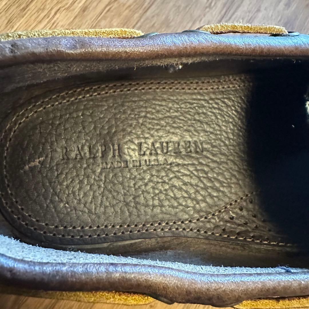 希少！USA製 POLO RALPH LAUREN レザー × ウール モカシン