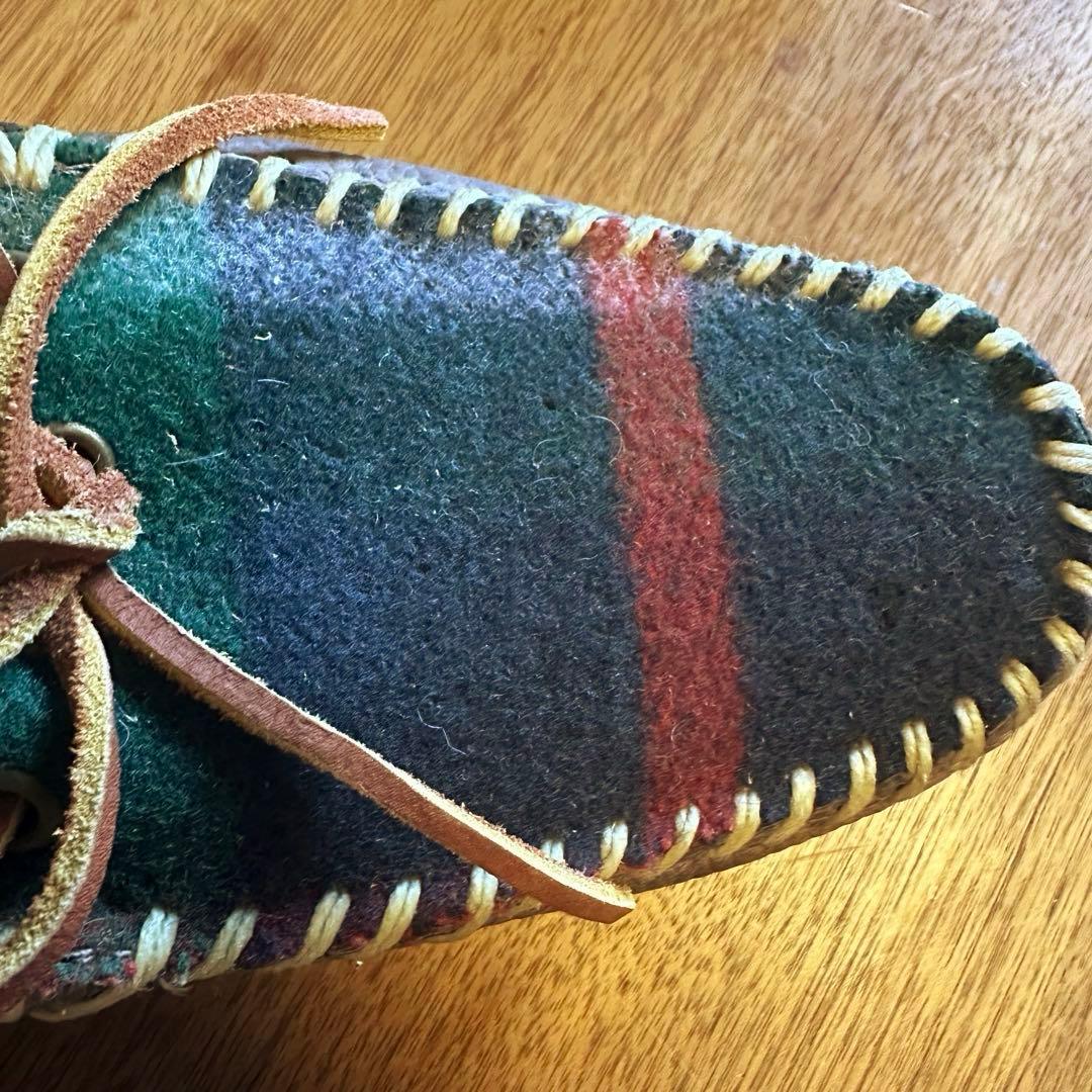 希少！USA製 POLO RALPH LAUREN レザー × ウール モカシン