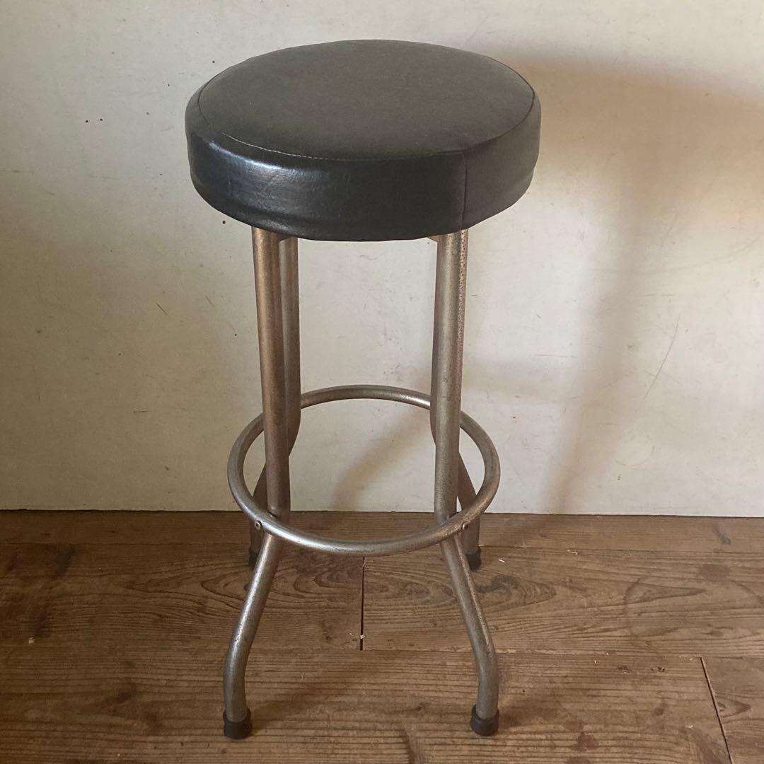 ヴィンテージ レトロ 回転式 カウンターチェア ハイスツール インダストリアル