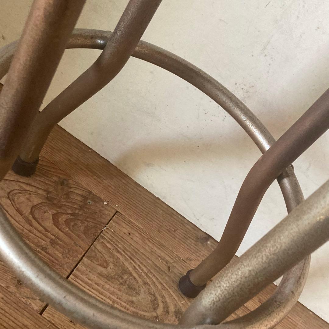 ヴィンテージ レトロ 回転式 カウンターチェア ハイスツール インダストリアル