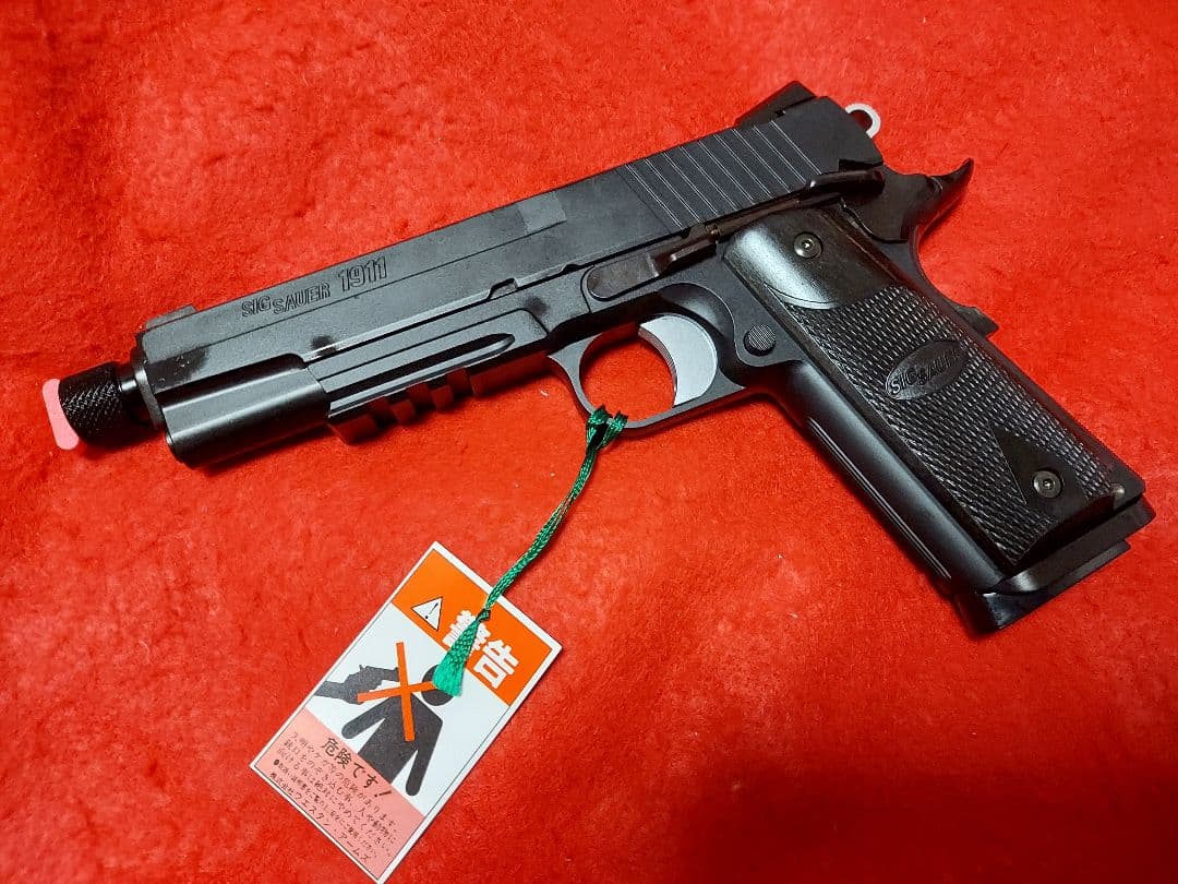 WA　SIG1911ブラックウォーター　アルタモント木製グリップ（黒）