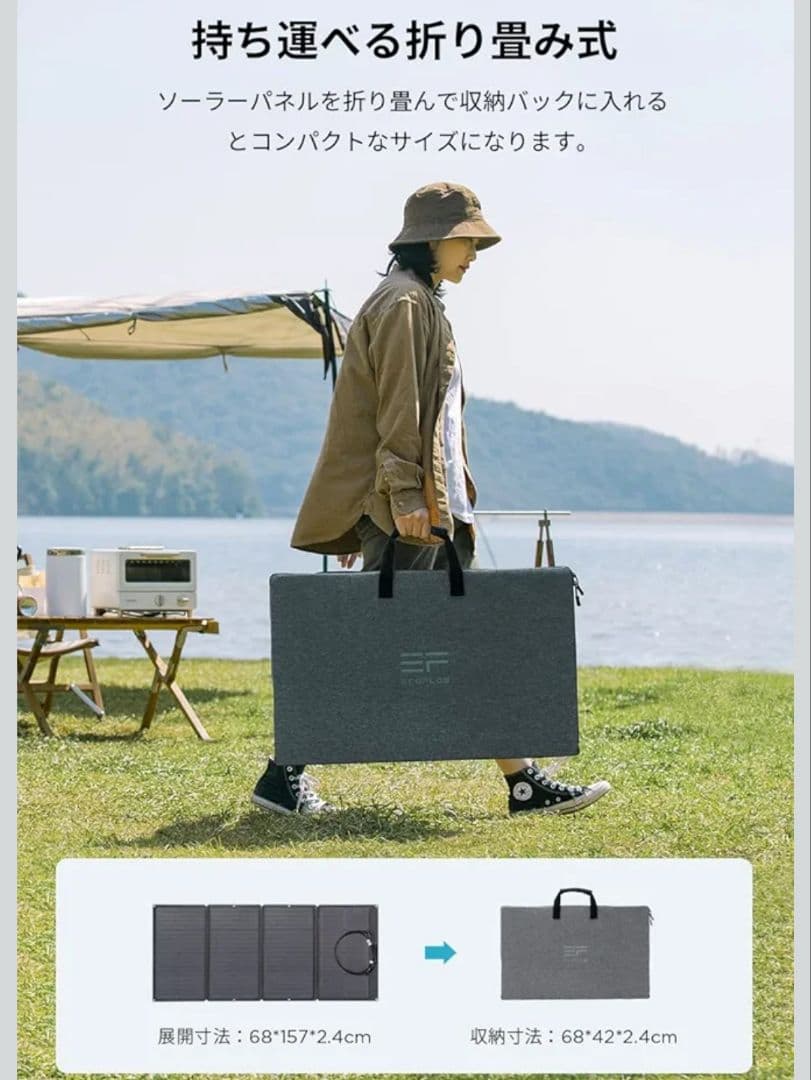 ECOFLOW 160wソーラーパネル 新品未使用