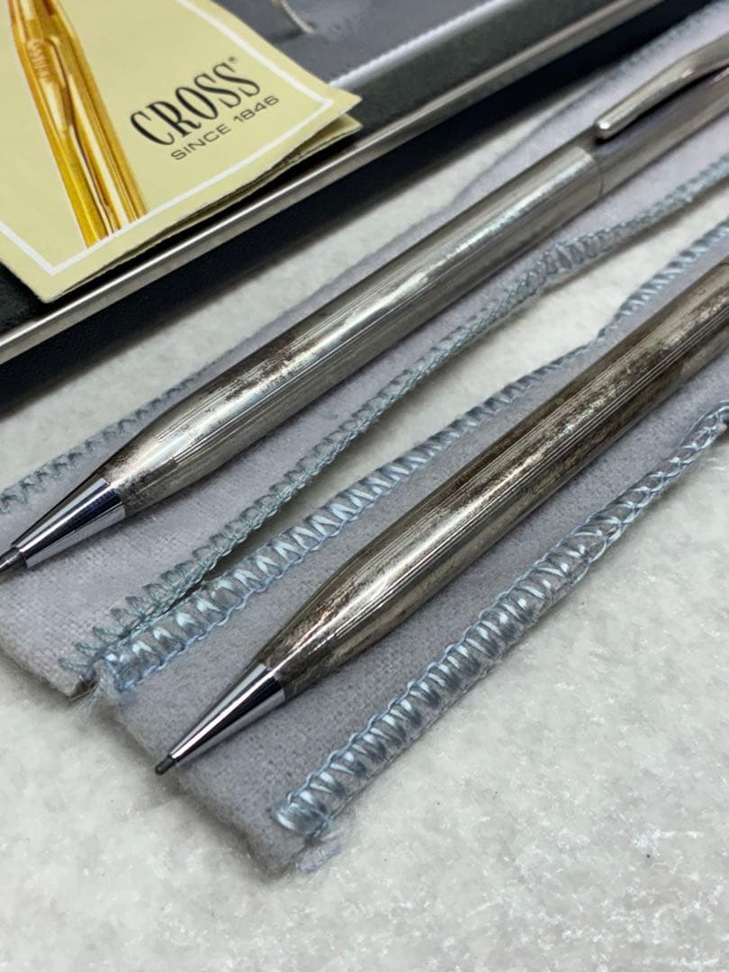 Cross クロス ボールペン＆シャーペン 銀製スターリングシルバー 2本セット