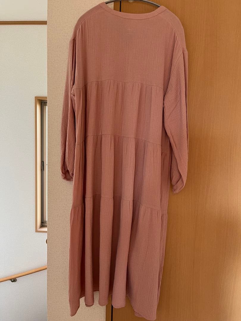 gelato pique ピンク　ジェラートピケ　マタニティガーゼワンピース