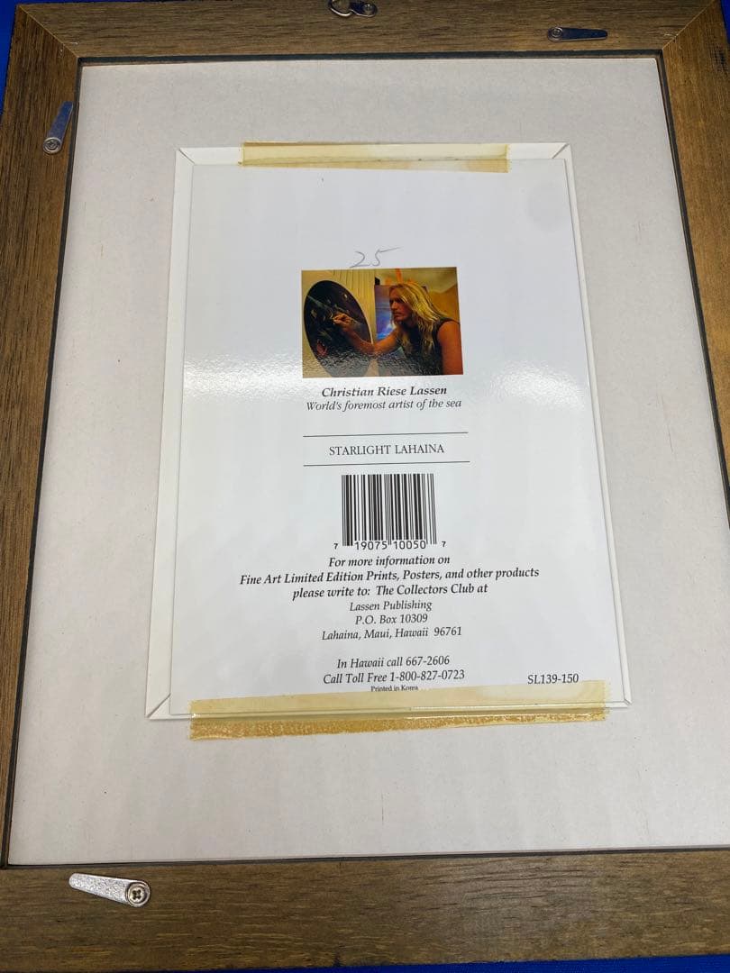 最終値下げ‼️*980 クリスチャンラッセン　絵画　額縁入　壁掛け　インテリア