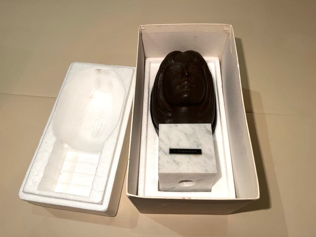 船越保武　Y・FUNAKOSHI 　少女　ブロンズ像 箱付き