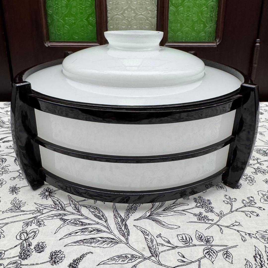 電笠 乳白硝子 大正ガラス　　　　　アンティーク 01