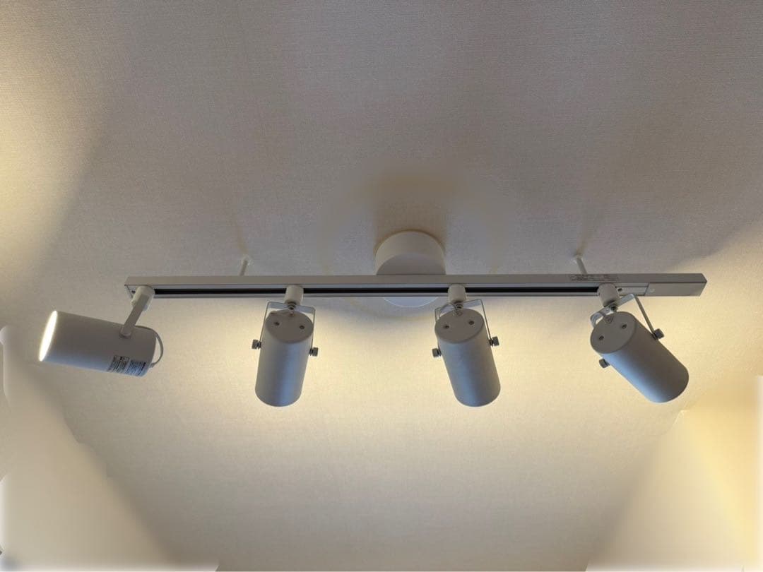 無印良品 システムライト ホワイト スポットライト 大 セット LED電球つき