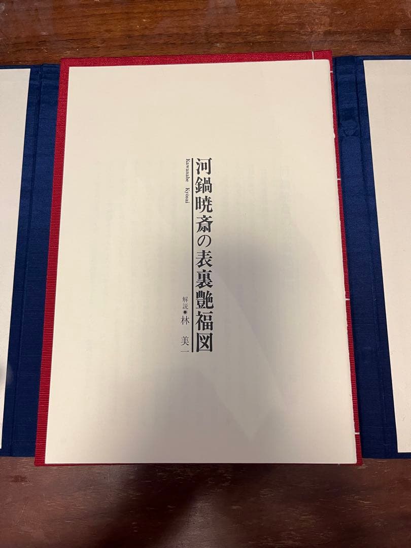 河鍋暁斎の表裏艶福図 と浮世絵名品聚芳（葛飾北斎）のセット