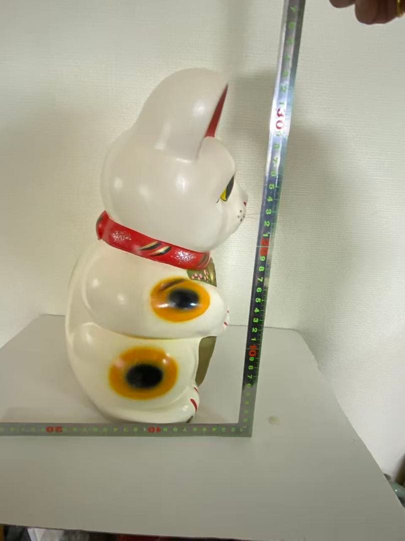 招き猫 貯金箱 陶器 縁起物 商売繁盛開運置 物 昭和レトロ