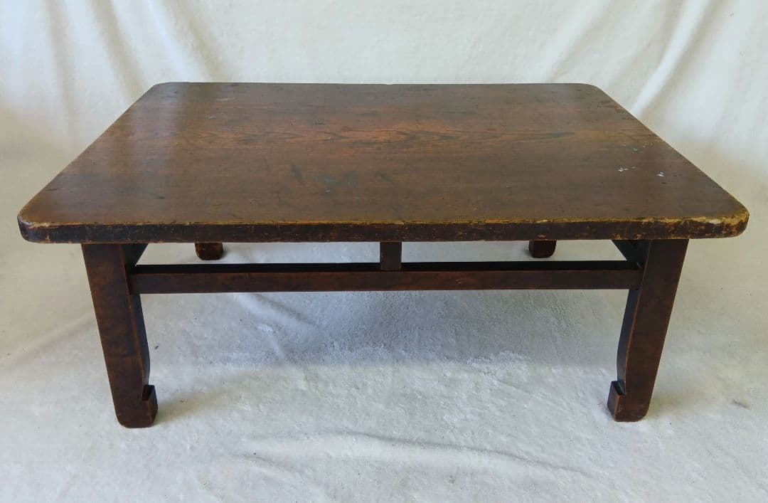 文机　座卓　勉強机　レトロ　アンティーク　ミニセンターテーブル　年代物　骨董