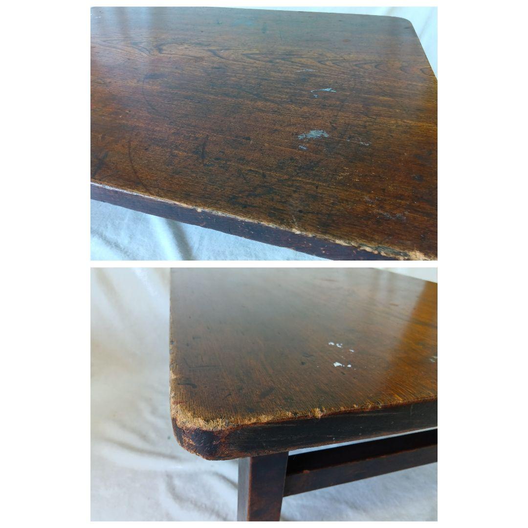 文机　座卓　勉強机　レトロ　アンティーク　ミニセンターテーブル　年代物　骨董