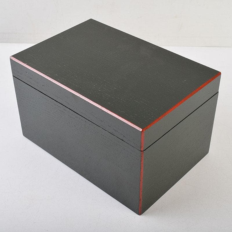 茶道具　青面朱茶箱　茶碗　金蒔絵　棗　香合など　七点　一式　仕覆付　MR9497