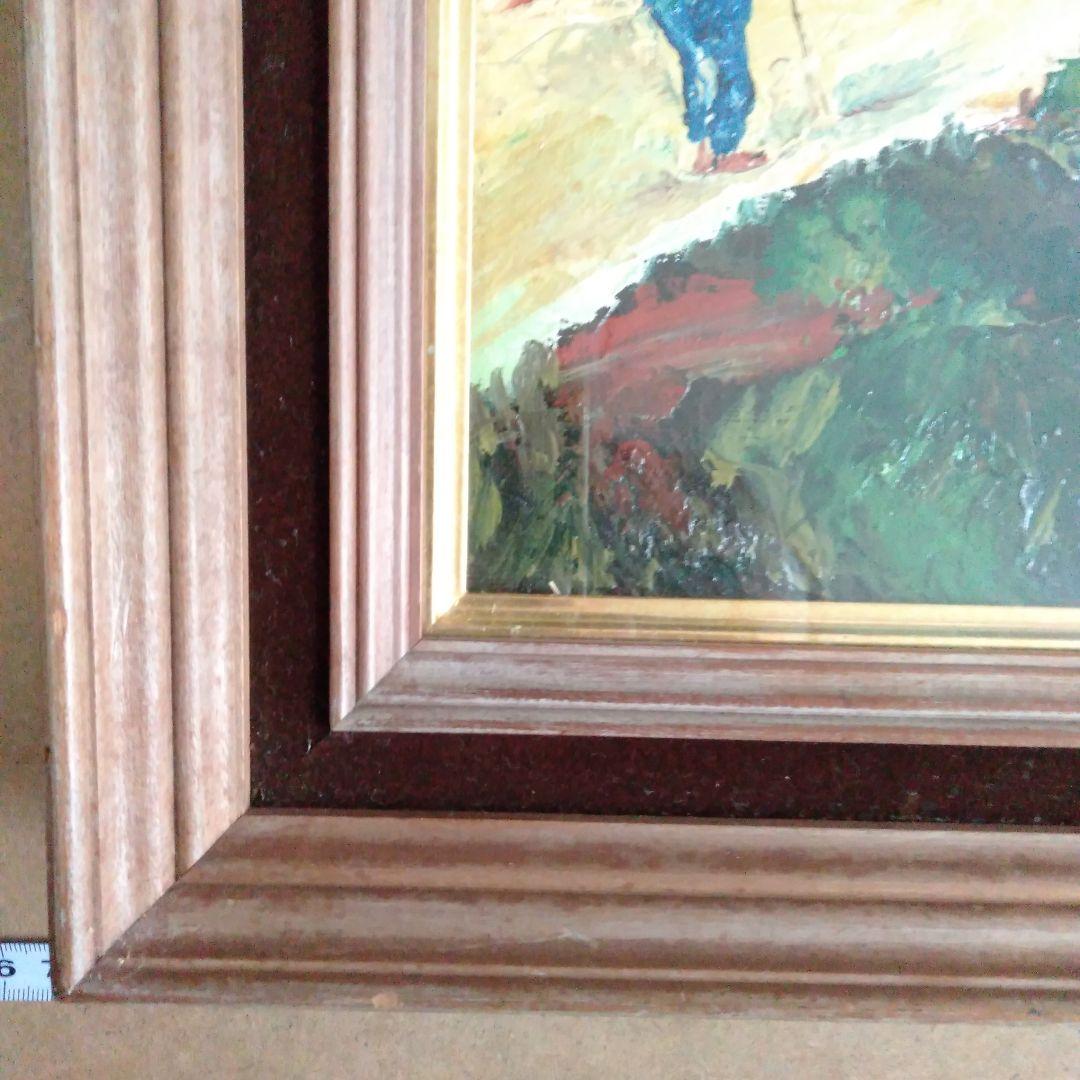 徳永達哉　「遠寺の鐘」　田園風景 　油彩画 　木製額付き　F10号