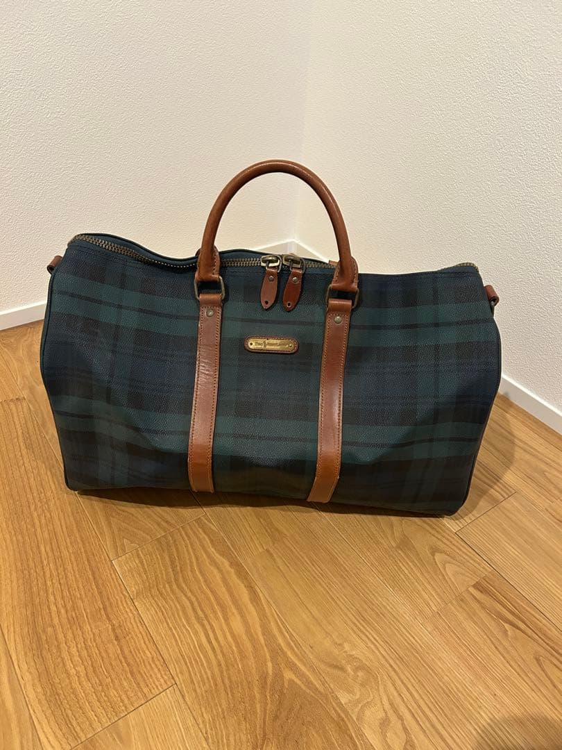 ラルフローレン ボストンバッグ チェック柄