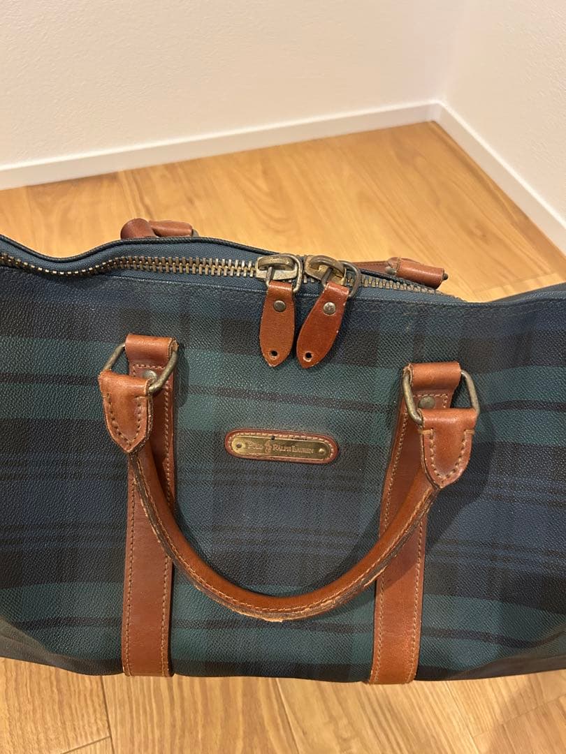 ラルフローレン ボストンバッグ チェック柄