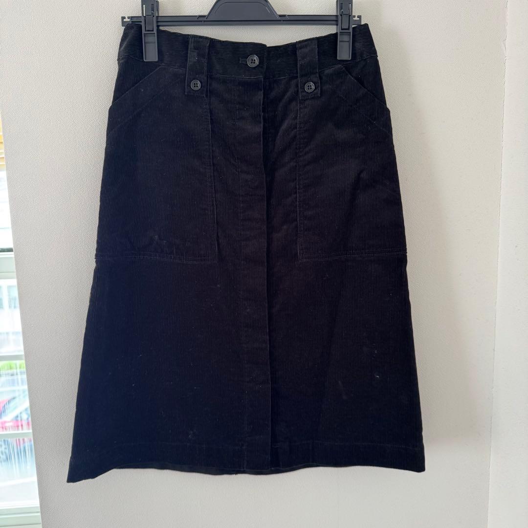 【美品】A.P.C.ひざ丈タイトコーデュロイスカート　サイズ38