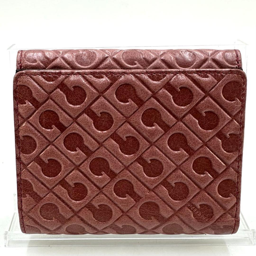 GHERARDINI ゲラルディーニ オールレザー 二つ折り財布 ロゴ総柄 箱付